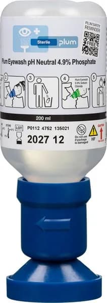 Раствор для промывания глаз Plum EyeWash pH Neutral 4.9% Phosphate 200 мл (6427)