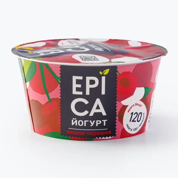 Йогурт Вишня и черешня 4,8 % 130 г, Epica