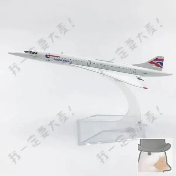 Remove / Металлическая модель самолета Concorde British Airways / авиация Конкорд.