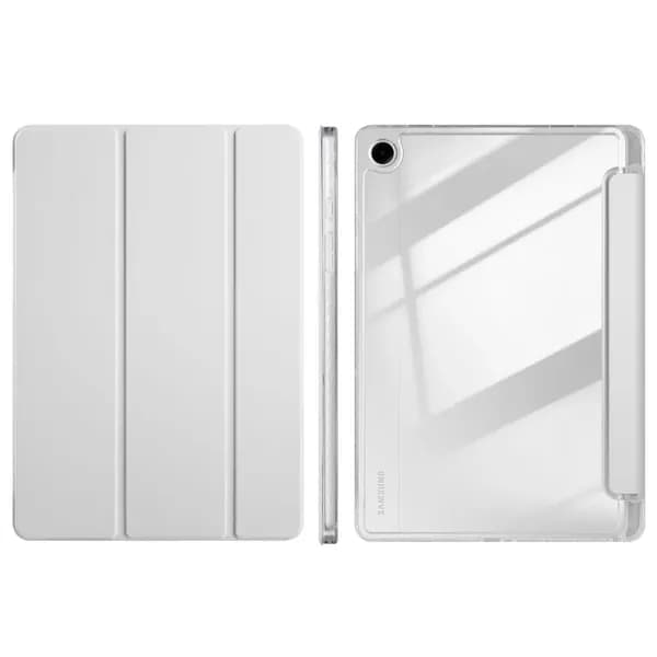 Чехол книжка Для Samsung Galaxy Tab A9+ A9 Plus 11 дюймов 2023 SM-X210 X216B защитный, Складная подставка с прорезью для ручки, Прозрачная задняя панель