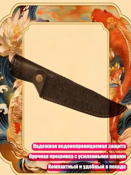 Премиальные водонепроницаемые чехлы для ножей из искусственной кожи для кемпинга, походов и кухни