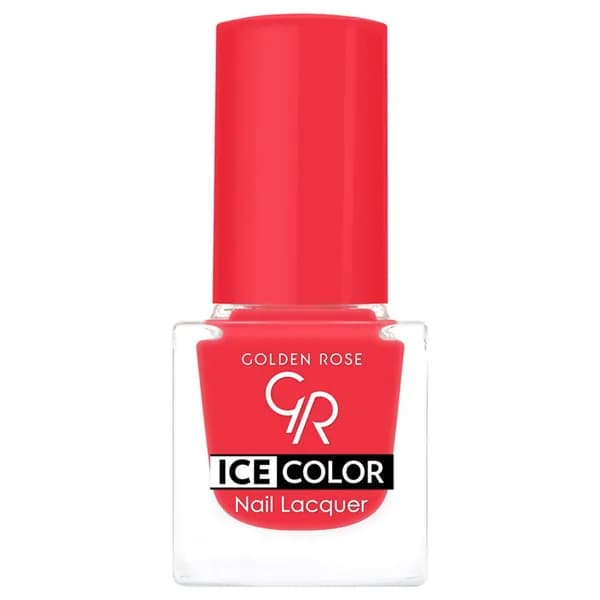 Golden Rose Лак для ногтей алый Ice Color mini, тон 122