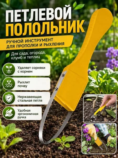 Мотыга, рукоятьНержавеющая сталь, 6.99 см