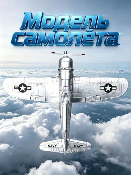 Сборная модель самолета F4U Corsair Второй мировой войны, масштаб 1:48 с 4D деталями, для научного образования и хобби, высокодетализированная, 1 шт