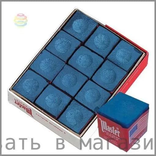 Мел для бильярда для кия бильярдный Estafit Master 12 шт