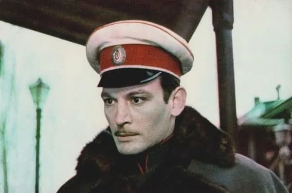 Фотооткрытка винтаж Василий Лановой "Анна Каренина", 1969 г.