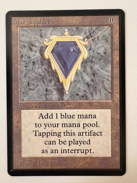 Коллекционная карточная игра MTG Mox Sapphire