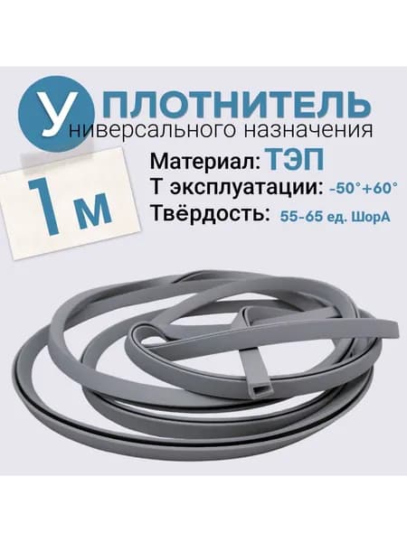 Торцевой профиль для поликарбоната 4 мм, п образный, длина 1 метр