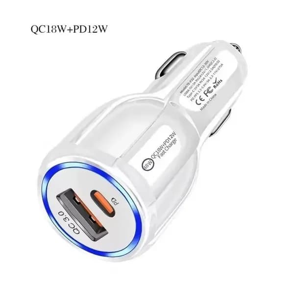 Автомобильное зарядное устройство USB-C PD 30W QC 5.0