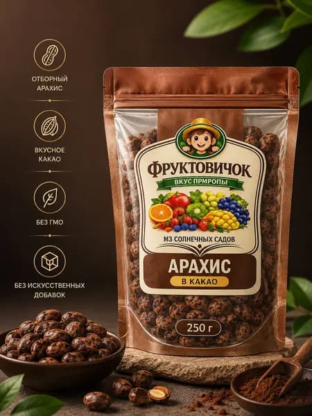 Арахис в какао ФРУКТОВИЧОК 250 гр.