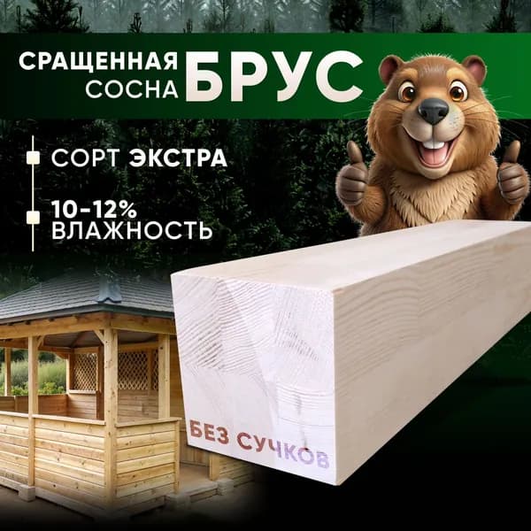 Брус,сорт ЭКСТРА,300х100х100мм.
