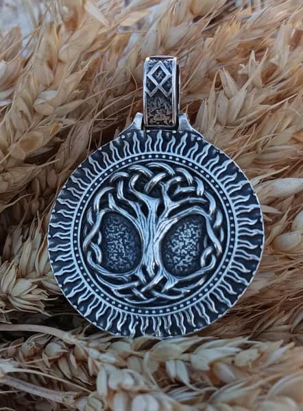 Серебряный оберег "Дерево Жизни". Иггдрасиль. Мировое Древо.