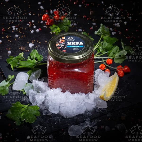 Икра кижуча Премиум, стеклянная банка 250г