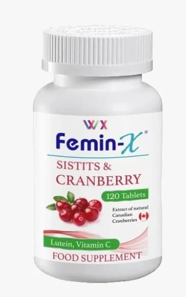 Femin-x Клюквенный цистит Витамин С Пищевая добавка 120 таблеток
