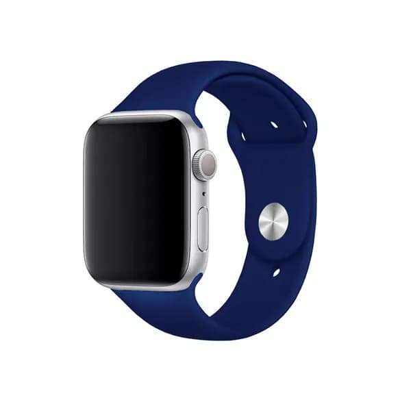 Силиконовый ремешок для Apple Watch 1/2/3/4/5/6/7/SE 42/44/45 мм Dismac Deluxe Series Sport Band, синий