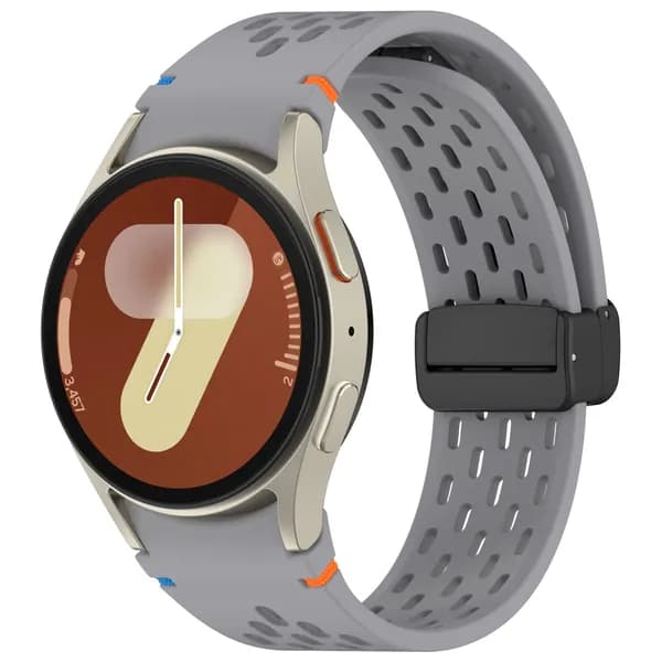 Силиконовый ремешок для Samsung Galaxy Watch 7 6 5 4 FE 40 мм 44 мм, магнитная пряжка для Samsung Watch 6 Classic/5Pro