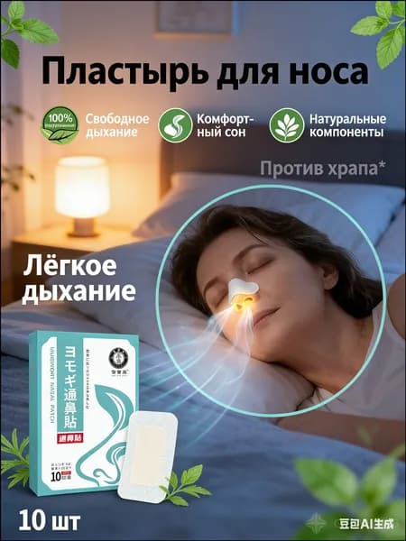 Назальные пластыри от храпа, 10 шт-травяные полоски для носа с экстрактом полыни, эффективное средство от ночного храпа и заложенности для здорового сна.