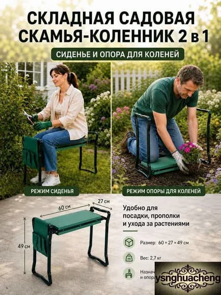 Скамейка-перевертыш 60х49х27 см