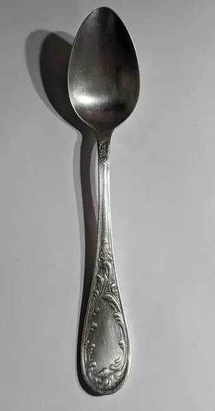 Ложка Столовая "Пламя", Кольчугино, МНЦ ( мельхиор ). Винтаж СССР, 1970-е г.
