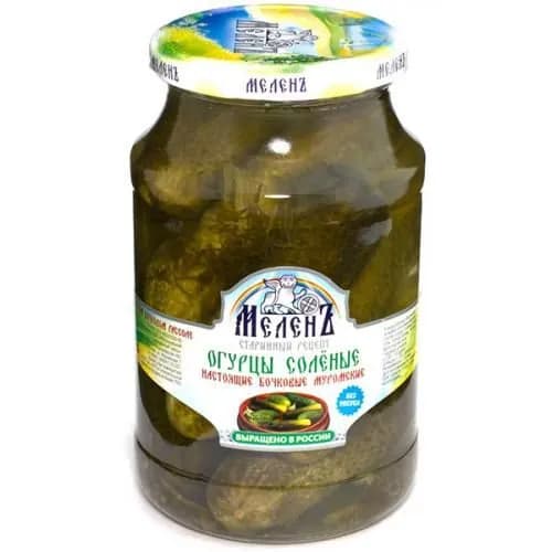 Огурцы соленые бочковые Муромские "Меленъ" 900 гр