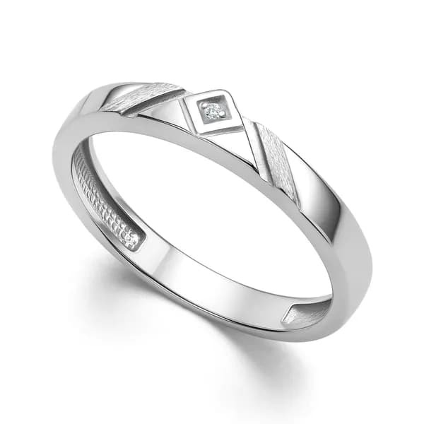 Серебряное кольцо DIAMANT-ONLINE с бриллиантом 925 пробы