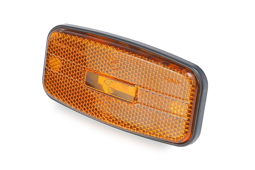 Фонарь маркерный LED желтый 12/24В (1074.3731-02) L-50 мм (овальный разъём)
