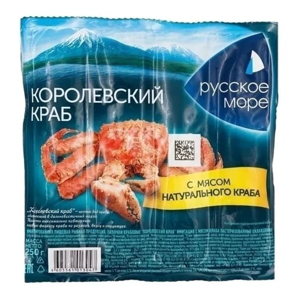 Крабовые палочки Русское море Королевский краб 250 г