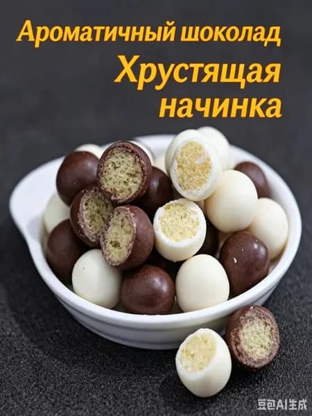 Шоколадные драже Панда с начинкой, черно-белый шоколад в виде шариков, забавный детский снек, в упаковке около 200 штук