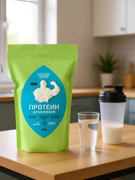 Дрожжевой протеин Спортивное питание 500 г. Русские корни