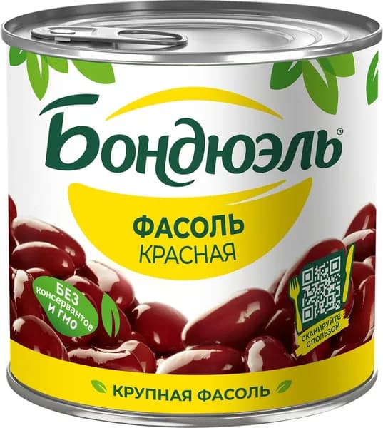 Фасоль красная БОНДЮЭЛЬ, 425мл 2 шт.