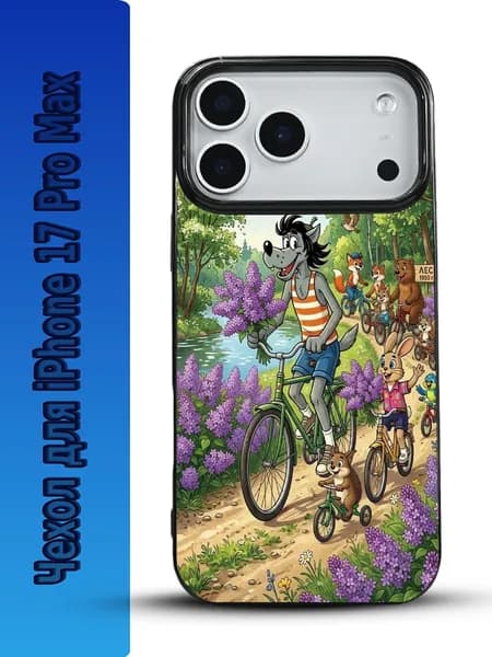 Защитный чехол с принтом Ну погоди для iPhone 17 Pro Max