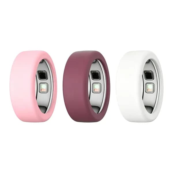Чехол силиконовый для кольца Oura Ring 5, комплект из 3 штук, размер S (6 9), белый, розовый, бордовый