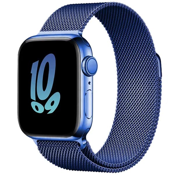 Ремешок для смарт-часов Apple Watch Series 1-10 и SE 38mm 40mm 41mm / Металлический стальной браслет,Миланская петля ремень для умных