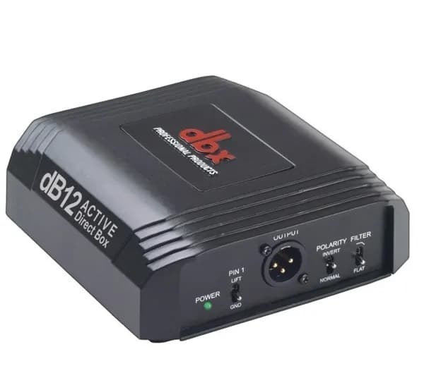 dbx DB12 Внешняя звуковая карта директ-бокс активный, разъемы Neutrik, трансформатор mu-metal-shielded, переключатель чувствительности, низкий уровень шума