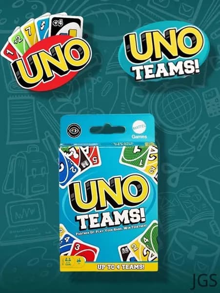 Настольная карточная игра UNO Teams (Уно Командное), для компании и семьи