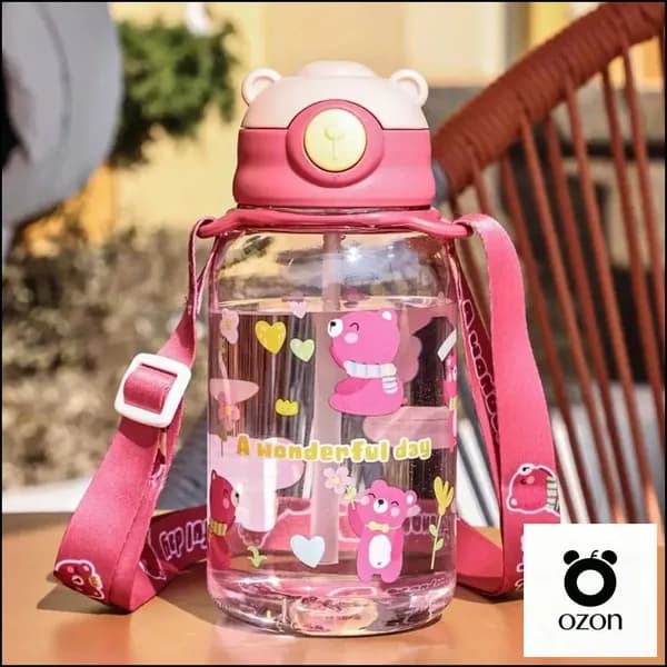 Детский мультяшный пластиковый стаканчик-поильник 650ml