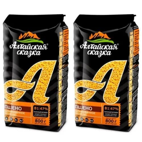 Алтайская Сказка Пшено шлифованное, 800 г, 2шт