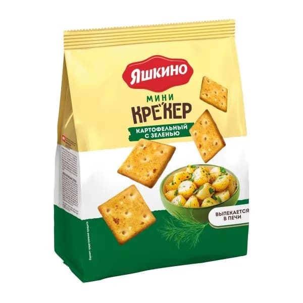 Крекер картофельный с зеленью Яшкино 180г