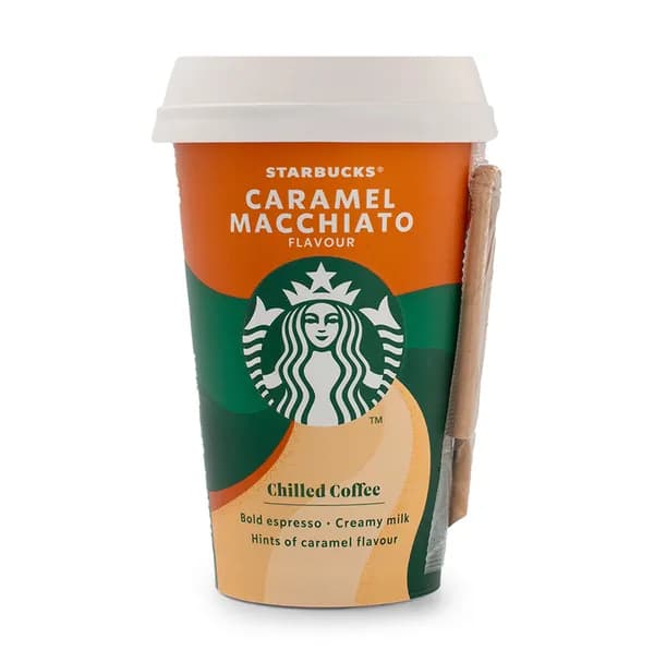 Напиток кофейно-молочный Macciatto карамельный, Starbucks, 220 мл, Дания