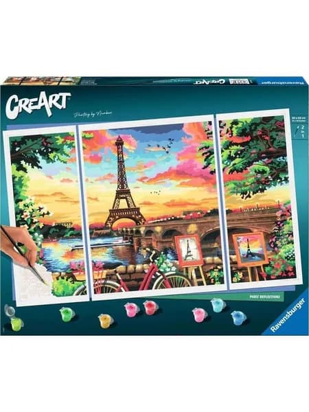 Ravensburger Набор для рисования по номерам Paris Reflections Triptychon (20134)