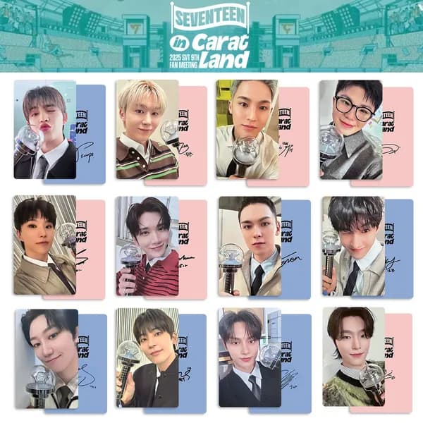 Карточки SEVENTEEN k-pop карточки коллекционные Фотокарточки 5.4*8.6cm 12 шт