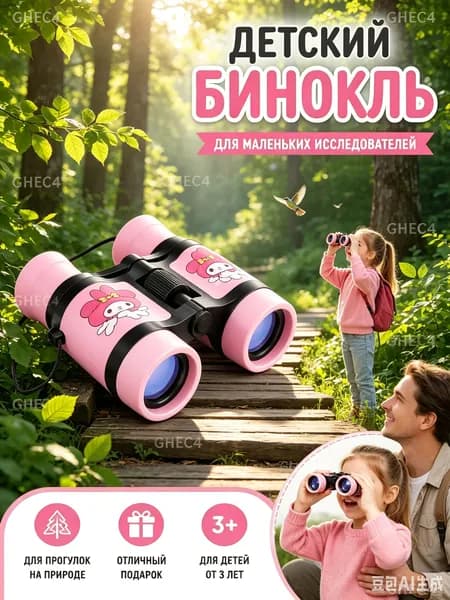 Детский бинокль двойной 5x для мальчиков и девочек