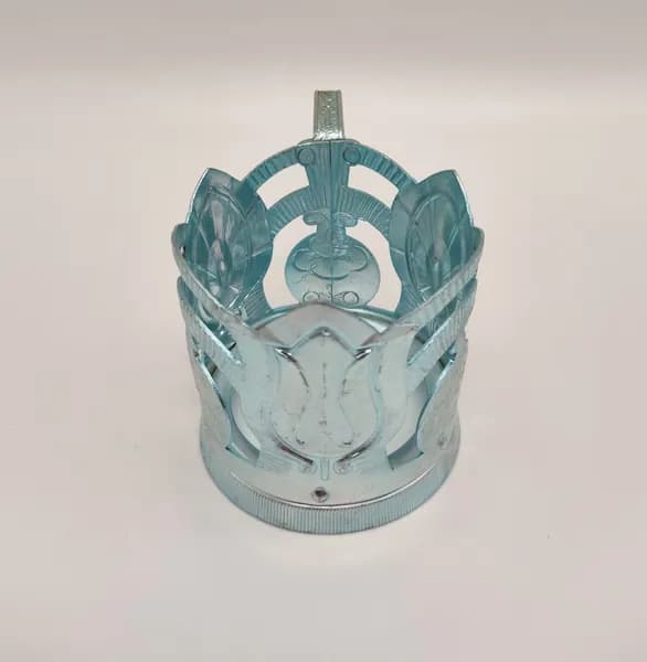 Подстаканник "Тюльпан голубой". Алюминий. СССР. 1973-1980 гг.