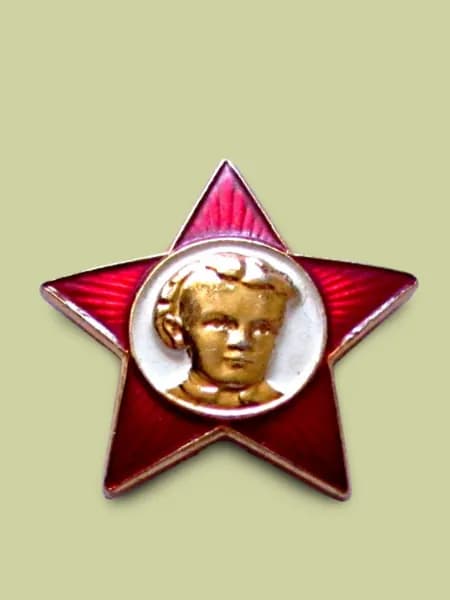 Значок Звезда октябренка, Ленин, СССР