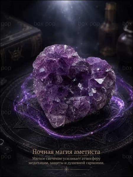 Премиальный оберег из аметиста, качественный талисман