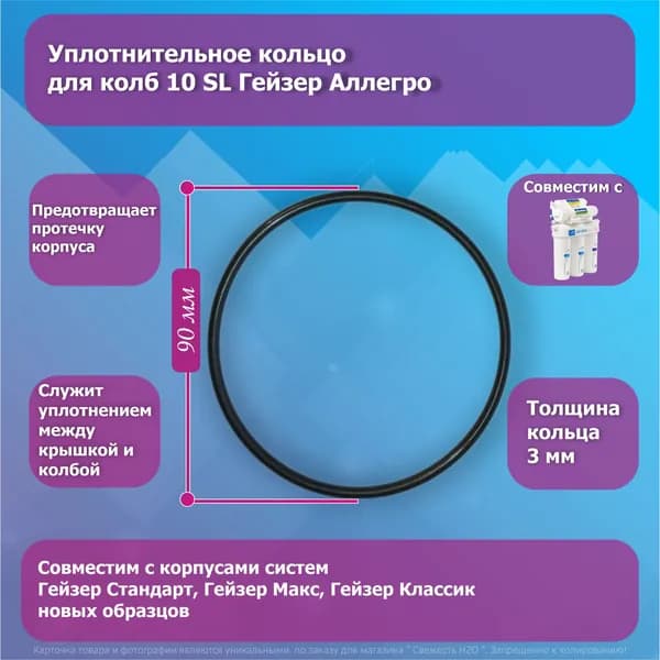 Уплотнительное кольцо для колб 10 SL Гейзер Аллегро