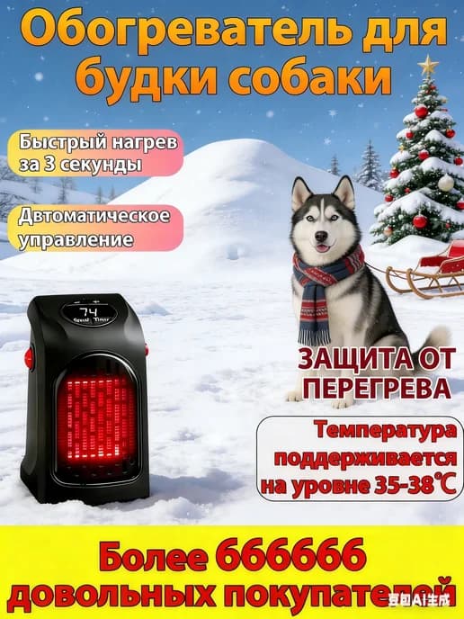 Мини обогреватель портативный электрический