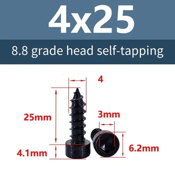 32 самореза с шестигранной головкой с цилиндрической головкой (M4*25)