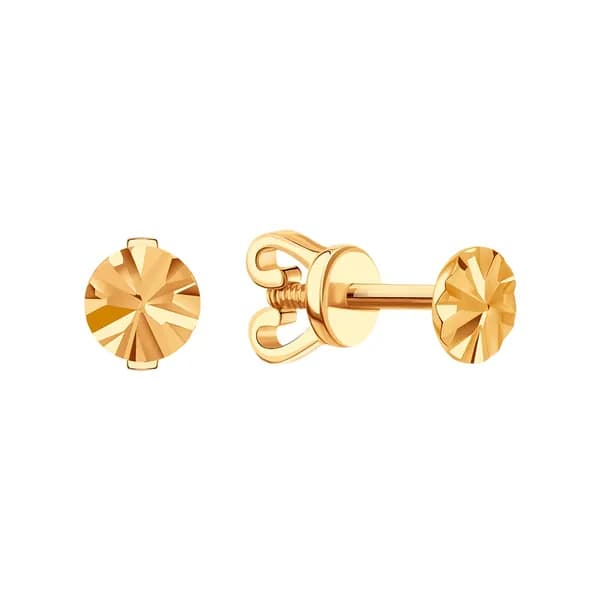 Золотые серьги DIAMANT-ONLINE 585 пробы