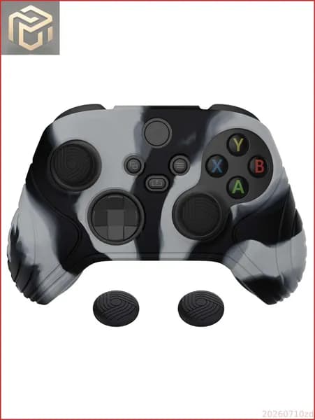 eXtremeRate PlayVital силиконовый чехол Samurai Edition с антискользящим покрытием для контроллера Xbox Series S/X, эргономичная защита с накладками на стики